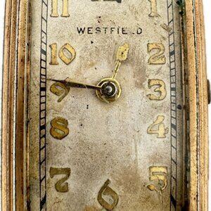 Vintage Westfield Men's Mechanical Wristwatch 6AW Long Curved for Repair
